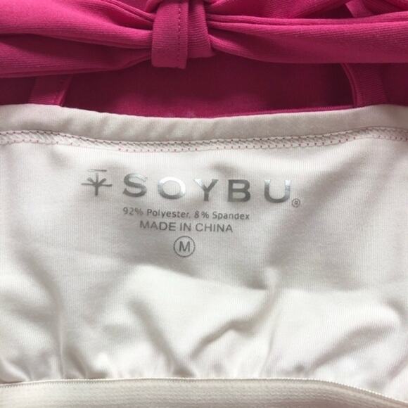 Soybu Water Lily Tie Dye Pink White Tahiti Athletic Dress Size Medium - Picture 10 of 12